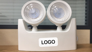 Lampe de secours à double tête LED 1,5 + 1,5 W