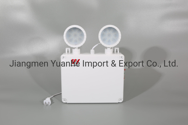 Lampe d'urgence LED double tête étanche/double spot