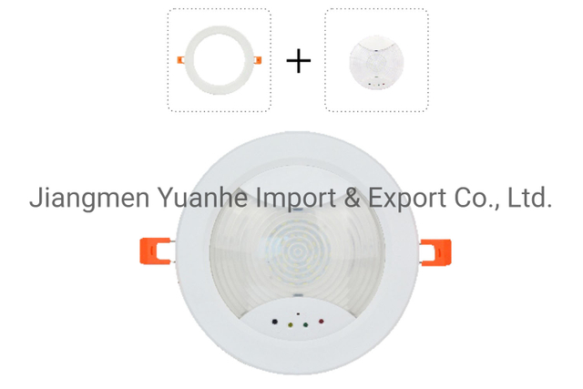 Plafonnier d'urgence à DEL rechargeable intégré