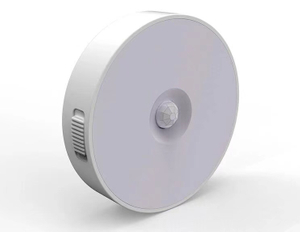 Veilleuse avec capteur de corps, lampe à capteur LED avec aspiration magnétique, forme ronde