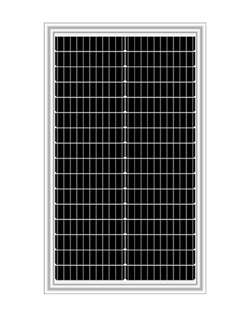 Panneau Solaire Panneau PV Verre Monocristallin Module 50W 32PCS Cellules Solaires Système D'énergie Solaire