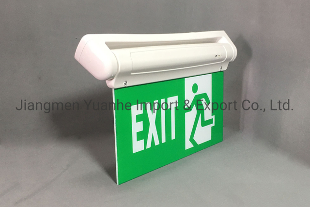 Lumière de sortie de secours à DEL à tête pivotante