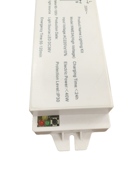 Kit de pilote d'éclairage d'urgence à LED avec batterie rechargeable pour toutes les lampes à LED