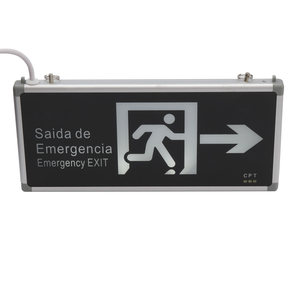 Running Man Double Face Acrylique Exit Sign Étanche IP30 LED Éclairage de Secours