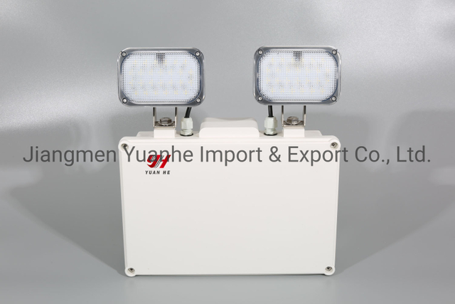 Lumière de secours à double tête / double spot étanche à l'eau