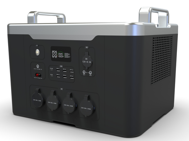 Banque d'énergie solaire de grande capacité 2400W, centrale électrique, groupe électrogène