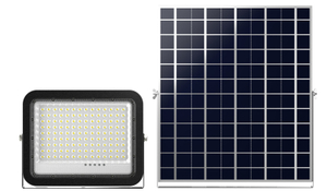 Lampe solaire style européen, lampe solaire de jardin, boîtier en aluminium pour projecteur solaire 50W, 100W, 150W, 200W, 250W, 300W, 400W