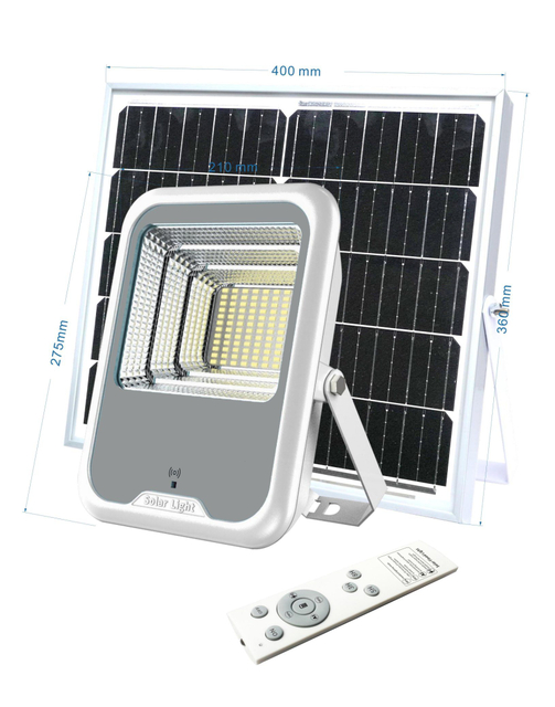 Feu de route solaire extérieur / Lumière LED solaire / Projecteur solaire 100W