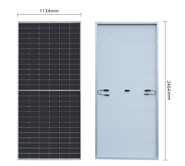 Panneau Solaire Panneau PV Mono Module De Verre Demi-Coupé 600W 156PCS Cellules Solaires Système D'énergie Solaire