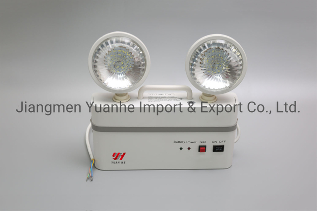 Éclairage d'urgence à DEL classique à double tête/double spot