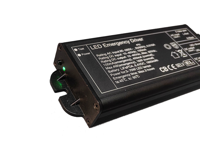 Pilote d'urgence LED pour lampe LED 3-70W, kits de pilote d'urgence avec batterie de secours