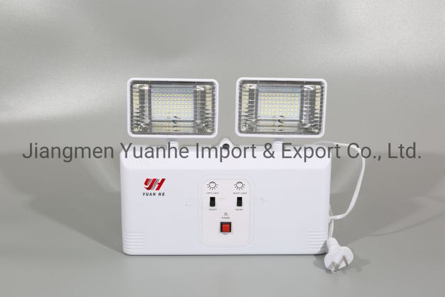 Lampe de secours compactable à double tête / double spot LED