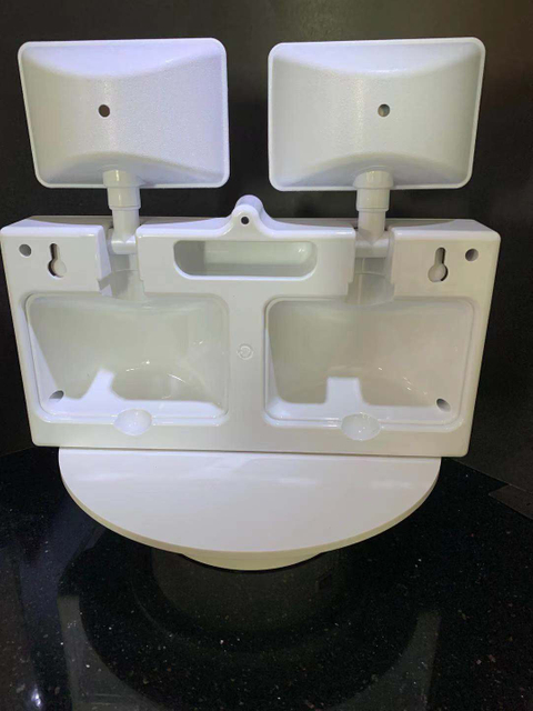 Lampe personnalisée à montage mural à têtes jumelles de lutte contre l'incendie à batterie de secours rechargeable à LED