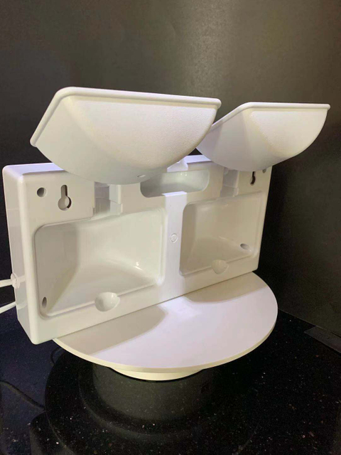 Lampe à têtes jumelles de lutte contre l'incendie de secours de batterie rechargeable de LED 2X6w