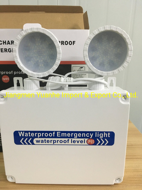 Lampe d'urgence à double tête LED 2X5w IP65 étanche
