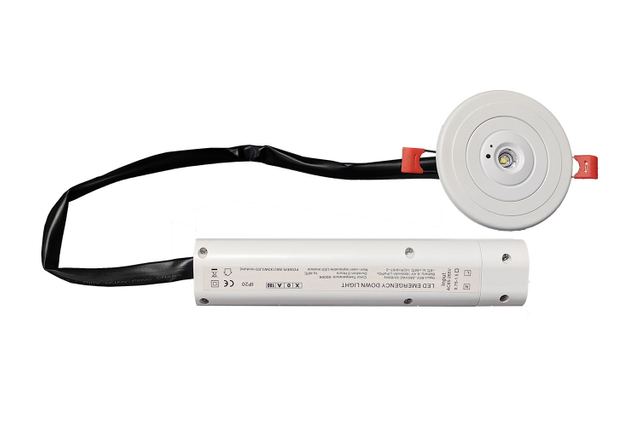 Downlight d'urgence à LED, éclairage de couloir d'urgence, éclairage d'intérieur à LED avec batterie de secours