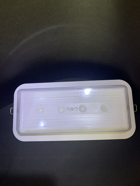 Lampe de surface ou encastrée de secours à batterie au lithium rechargeable à DEL